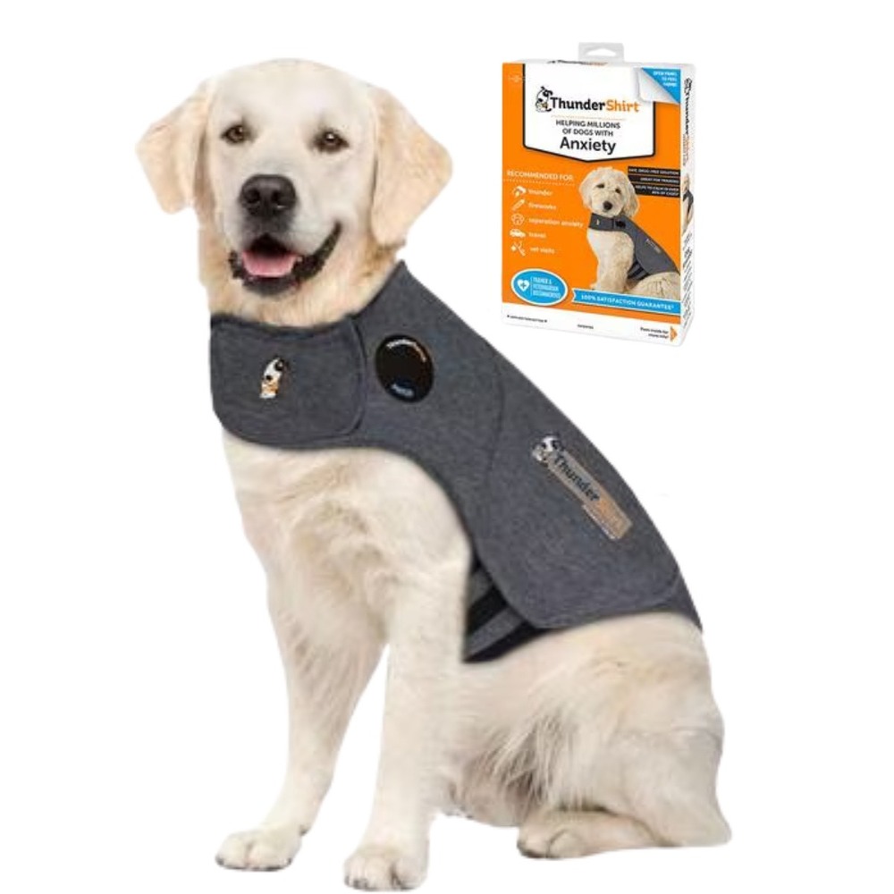 ThunderShirt Classic Anxiety & Calming Vest for Dogs, Heather Grey, X-Large